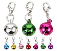 DOITOOL 10pcs Crafted PET Collar Bells Hanging Dog and Cat Accessories Multi-function Decorative Ornaments for Weddings Festivals and DIY Crafts