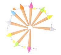 DOITOOL 10Pcs Cute Cartoon Ice Cream Gel Ink Pens Adorable Writing Tools for Students Comfortable Grip for Friends Multi Colored Creative Design