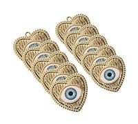 DOITOOL 10pcs Devil's Eye Pendant Charm Pendants Eye for Jewelry Making Necklace Trendy DIY Bracelet Making Supplies Jewellery Making Alloy