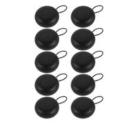 DOITOOL 10pcs Earbuds Storage Case Set, Small round Hard Shell Earphone Organizer Box, Portable Black Earbud Holder for Travel and Wireless Headphone Accessories