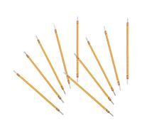 DOITOOL 10pcs Flexible LED Bulb Filaments for Light Fixtures 3v 4000k Yellow Soft Filament LED with Cool Operation and Flexibility for DIY Lighting