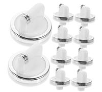 DOITOOL 10pcs Gas Water Heater Knob Replacement Rotary Control Knobs Adjustable Temperature and Power Switch for Hot Water Heater Plastic Accessories White