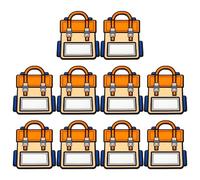 DOITOOL 10pcs Goodie Bags with Handle Sealable Sweet Bags for Secure Packaging Compact and Portable for Birthday and Holiday Party Favour Treats