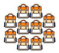 DOITOOL 10pcs Goodie Bags with Strong Sealability and Compact Portable Design, for Everyday Gifting on The Go, Made from Sturdy Mopp and Pet Materials