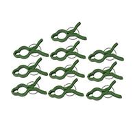 DOITOOL 10pcs Green Plants Fixing Clips Garden Support Clamps for Vines Stems and Branches Flexible Anti-Aging Potted Plant Holders for Neat and Beautiful Gardening