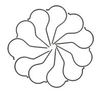 DOITOOL 10pcs Heavy Duty Screw Clothes Hanger Hooks Black Plastic Clips for DIY Hanging Kitchen Bathroom Living Accessories