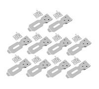 DOITOOL 10pcs Heavy Duty Stainless Steel Padlock Hasps Theft Door Lock Latch for Cabinets Sheds Windows and More Durable Easy to Install Security Hardware