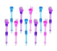 DOITOOL 10pcs Kawaii Pens Decorative Ballpoint Pen Finger Design Plastic for Daily Study, Office Work, Student Stationery, Back to School Decor
