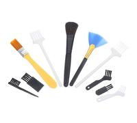 DOITOOL 10pcs Keyboard Brush Set for Dust Removal, Plastic Material, Easy to Carry, Suitable for Cleaning Electronic Products like Keyboards in Offices and Internet Cafes Random Color