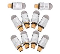 DOITOOL 10pcs M5 Threaded 6.0mm Stylus Tips Replacement with Conductive Silver Fiber Mesh for Capacitive Touchscreen Tablets and Phones, Sturdy Stylus Pen Tip Refills for Precision Writing and Drawing