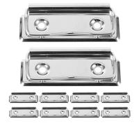DOITOOL 10Pcs Metal Clipboard Clips with Rivets Strong Office File Clamps Document Holders for Craft Projects Kitchen and Office Use