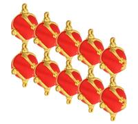 DOITOOL 10pcs Mini Traditional Chinese Hanging Lanterns Lantern Pendant Small Jewelry Making Ornaments for Spring Festival Tree Decorations DIY Craft