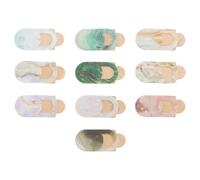 DOITOOL 10pcs Phone Camera Cover Laptop Privacy Cover Privacy Patch Ultra-thin Marble Style Abs Material Creative Design with Adhesive Backing Reliable Connection Curve Random Style