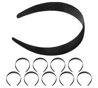 DOITOOL 10pcs Plain Black Polycarbonate Headband and DIY Lovers, Creative Freedom and Versatile Use for Crafting and DIY Occasions, Lightweight and Comfortable Hair Accessory
