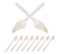 DOITOOL 10pcs Plastic Bird Feeding Spoon - Narrow Tip Hand Parrot Feeder For Young Pet Milk Baby Finch Canary Cockatiel Watering Nestling