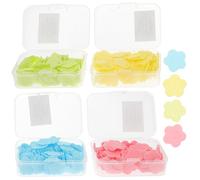 DOITOOL 10pcs Pocket Size Disposable Paper Hand Soap Sheets with Plastic Box, Lightweight and Easy to Carry for Travel and Outdoor Use Random Color