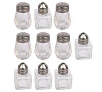 DOITOOL 10pcs Portable Spice Storage Jars Set, Multi-function Kitchen Seasoning Bottles with Lids, Household Condiment Containers for Outdoor Bbq and Travel Use