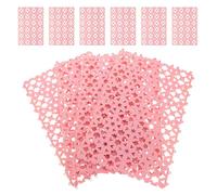 DOITOOL 10pcs Pvc Bunny Cage Floor Mat Pink Animal Tray with Easy Installation and Versatile Use, Suitable as Foot Resting Pads for Hamsters and Rabbits in Pet Dog Cages