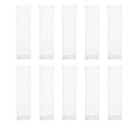 DOITOOL 10pcs Rectangular Glass Cuvettes with 10mm Optical Path Length for Accurate Colorimetric Analysis, Chemical Resistant Standard Glassware Suitable for Water Testing and Food
