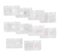 DOITOOL 10pcs Refill Pockets Binder Folders Cash Budget Envelopes with Detachable Design for Document Filing and Organization Study Office and Travel Use