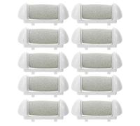 DOITOOL 10pcs Replacement Electric Foot Scrubber Roller Heads Abrasive Callus Remover for Hard Skin Foot File Refill Parts Care at Home