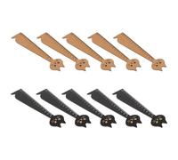 DOITOOL 10pcs Retro Wood Drawing Ruler Cat Design with Numbers and Great Accuracy, Wear Resistant Cartoon Ruler and Students, School and Home Stationery Tool