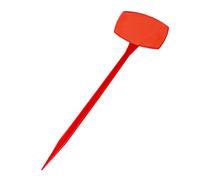 DOITOOL 10pcs Reusable Plant Labels Red Garden Tags for Marking Nursery Insert Tags for Easy Plant Identification and Organization