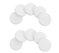 DOITOOL 10pcs round Ceramic Coral Frag Brackets for Reef Tank Stable and Abrasion Resistant Coral Base Tiles Aquarium Platform for Fish Tank Fragments Support