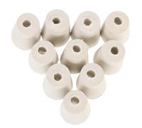 DOITOOL 10pcs Rubber Conical Flask Plugs with Single Hole, Small and Compact Glass Bottle Stoppers, Safe to Use Laboratory Rubber Sealing Tools for Scientific Research and Home