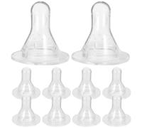 DOITOOL 10Pcs Silicone Lamb Milk Feeding Nipples with Thickened Teats Livestock Feeding Pacifiers for Calves and Goats Suitable for Animal Nursing Bottles