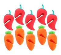 DOITOOL 10pcs Silicone Pot Spill-proof Lifters and Lid Boil Stoppers, Keeps Lid in Position and Prevents Pot from Boiling, Cartoon Style for Slow Cooking and Housewarming