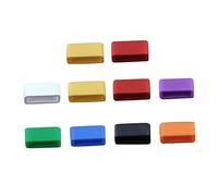 DOITOOL 10pcs Silicone Watch Strap Loops Movable Rings Watch Band Bezel Replacement Accessories Soft Comfortable Variety