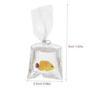 DOITOOL 10Pcs Small Transparent Resin Fish Charms DIY Jewelry Findings for Necklaces Bracelets Anklets Lightweight Hanging Pendants Friends and Adults