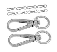 DOITOOL 10pcs Snap Hook Keychain Kit with Metal Swivel Clasps Detachable Phone Lanyard Accessories for Secure Key Management and DIY Adjustable Use