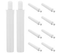 DOITOOL 10pcs Soft Close Hydraulic Door Buffer Damper for Cabinets Trash Can Lid Silent Closing Mechanism Plastic Damping Piston for Cupboard Wardrobe Noise Reduction