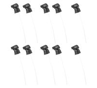 DOITOOL 10pcs Spray Bottle Nozzles Spray Bottle Nozzle Replacement 28mm Plastic Black Leak Resistant Non-Clogging Commercial Uses Housekeeping Tasks