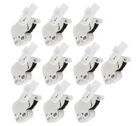 DOITOOL 10Pcs Spring Loaded Tip Push Catch Latch with Strong Spring, Automatic Cabinet Door Catch for Cupboards and Wardrobes, Cold Rolled Steel Push to Close Fasteners