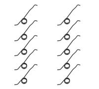 DOITOOL 10pcs Stainless Steel Recorder Button Torsion Springs for Pruners and Fishing Reel Maintenance Metal Trigger Key Replacement Parts for Cassette Player Repairs