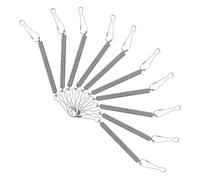 DOITOOL 10pcs Stainless Steel Spring Latch Hook and Spring for Enclosure Secure Fastening Easy Installation Silver Dispenser Clips for Rabbit Cages and Habitats