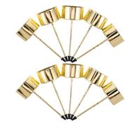 DOITOOL 10pcs Taper Candlestick Holders With Spike - Empty Tea Light Candle Holders For Diy Candles Making - Tealight Cups For Party Wedding