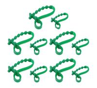 DOITOOL 10pcs Tree Plant Tie Straps Flexible Sun-Resistant PVC Plastic 25cm 33cm Gardening Supports for Plants and Branches