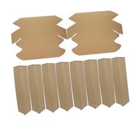 DOITOOL 10Pcs Triangle Shape Mailing Tube Artwork Storage Shipping Tube Lightweight Portable Design for Packaging Moving Document Storage for Wine Packaging