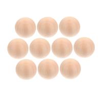 DOITOOL 10Pcs Unfinished Wood Balls Diameter Smooth Wooden Craft Spheres for DIY Painting Home Decor Party Supplies and Handmade Projects