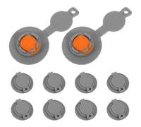 DOITOOL 10pcs Universal Inflatable Travel Pillow Valve Caps with Quick Inflate Deflate Tpu Valve for Camping and Travel Inflatable Pillows and Ring Floats 12mm