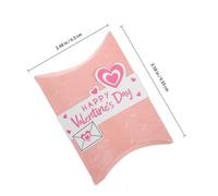 DOITOOL 10pcs Valentine Day Mini Candy Pillow Gift Box Made of Paper with Elegant Design and Charming Appearance for Wedding Party Events and Commercial Use