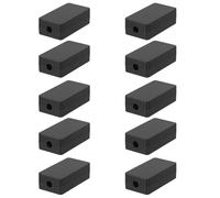 DOITOOL 10pcs Wire Organizer Box: Led Controller Junction Box - Weatherproof Cable Management Enclosure - Pcb Wiring Project Enclosure Electronics Hobby Case Black