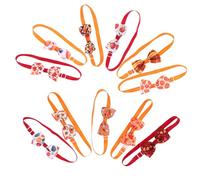 DOITOOL 11pcs Pet Bow Tie Adjustable Autumn Halloween Dog Bow Ties Collars for Puppy Grooming Accessories Wedding