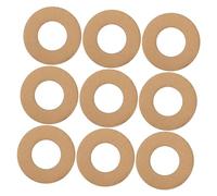 DOITOOL 11pcs Round Cardboard Wreath Frames for DIY Crafts Thick Paper Rings with Outer Solid Base for Floral Garland Making and Seasonal Decorations