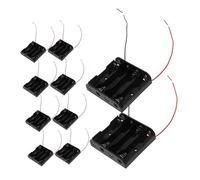 DOITOOL 12 Pcs Battery Holder Box Durable Plastic Battery Case for Classroom Projects Rc Cars Easy to Install Efficient Power Management