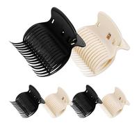DOITOOL 12 Pcs Hot Roller Clips Hair Curler Claw Clips with Abs Plastic Material Firmly Fixing Curling Iron Compatible with Most Hair Curlers for Women